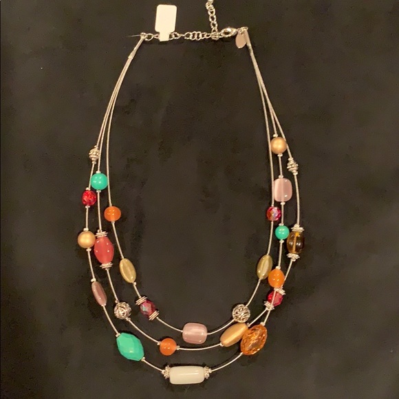 👠2 for $20 👠 Lia Sophia Colorful Beaded Necklace - Picture 3 of 4